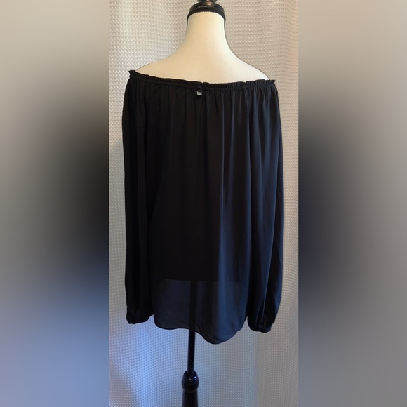 Women’s RUDSAK flowy semi sheer black blouse size medium‎ - Picture 13 of 14
